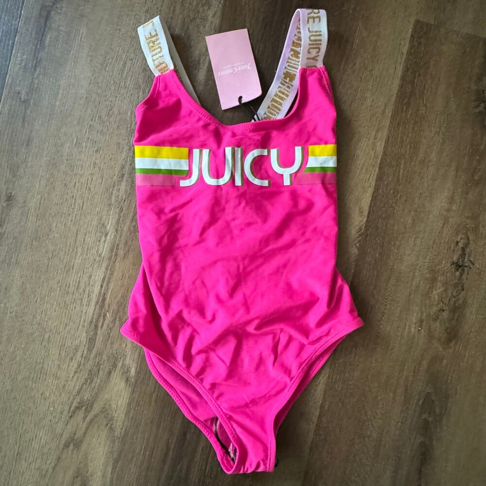 Juicy Couture One Piece Bathing Suit in Pink